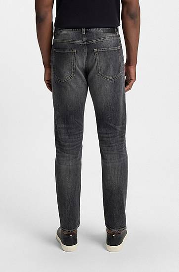 Džínsy BOSS Maine Regular-Fit Comfort-Stretch Jeans Šedá | 50544884, 1