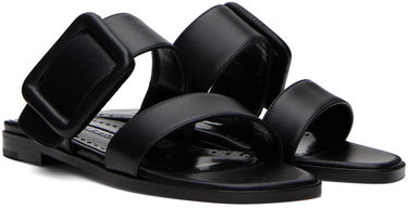 Doplnky Manolo Blahnik Manolo Blahnik Tituba Leather Sandals Čierna | 419-0691, 3