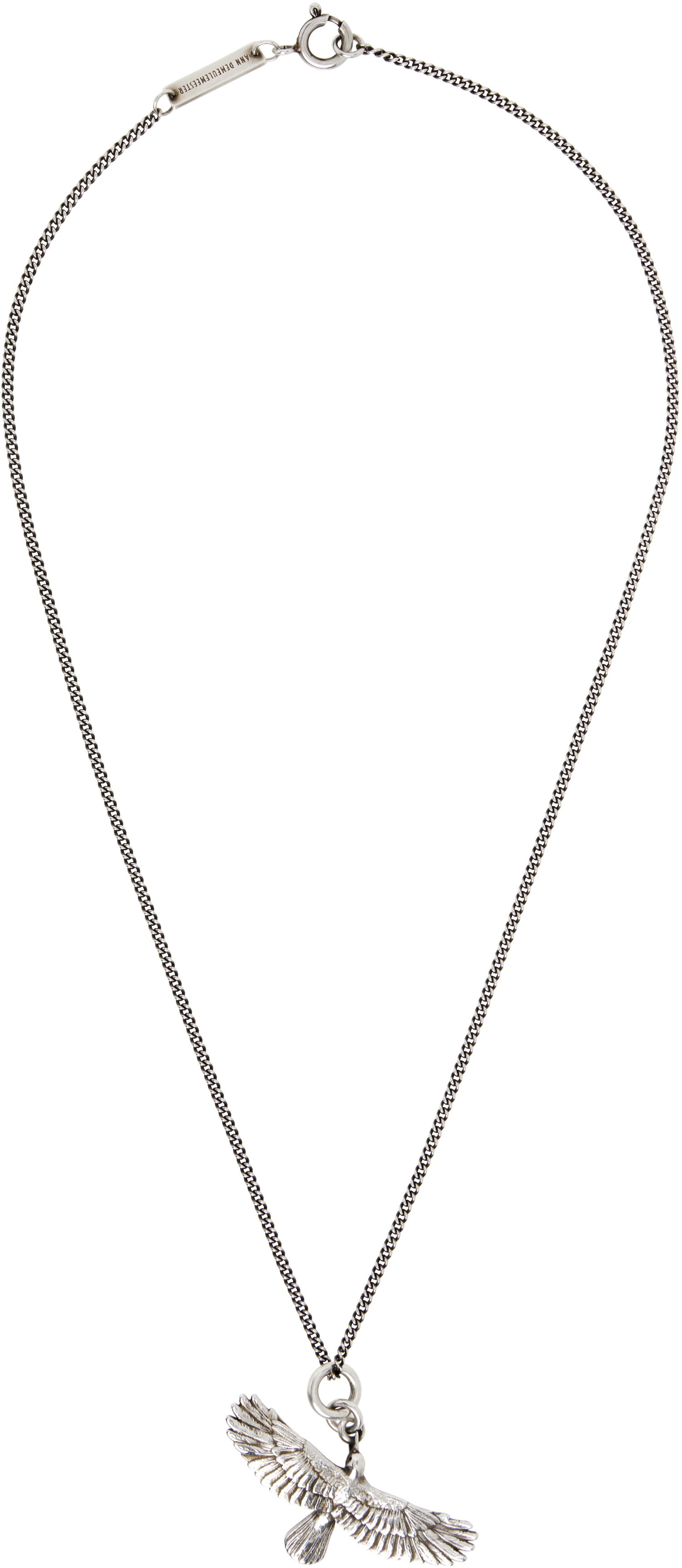 Náhrdelník Ann Demeulemeester Ann Demeulemeester Silver-Tone Bertin Crow Pendant Necklace Metalická | B0012973-JW020-070, 0