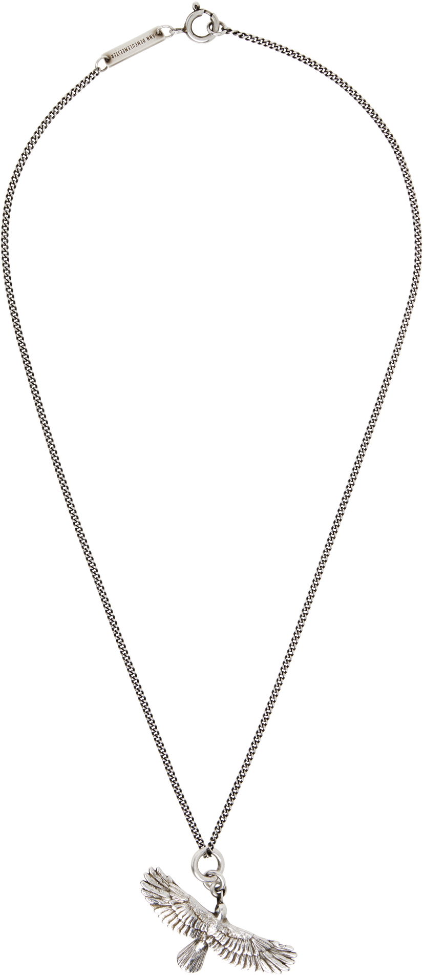 Náhrdelník Ann Demeulemeester Ann Demeulemeester Silver-Tone Bertin Crow Pendant Necklace Metalická | B0012973-JW020-070