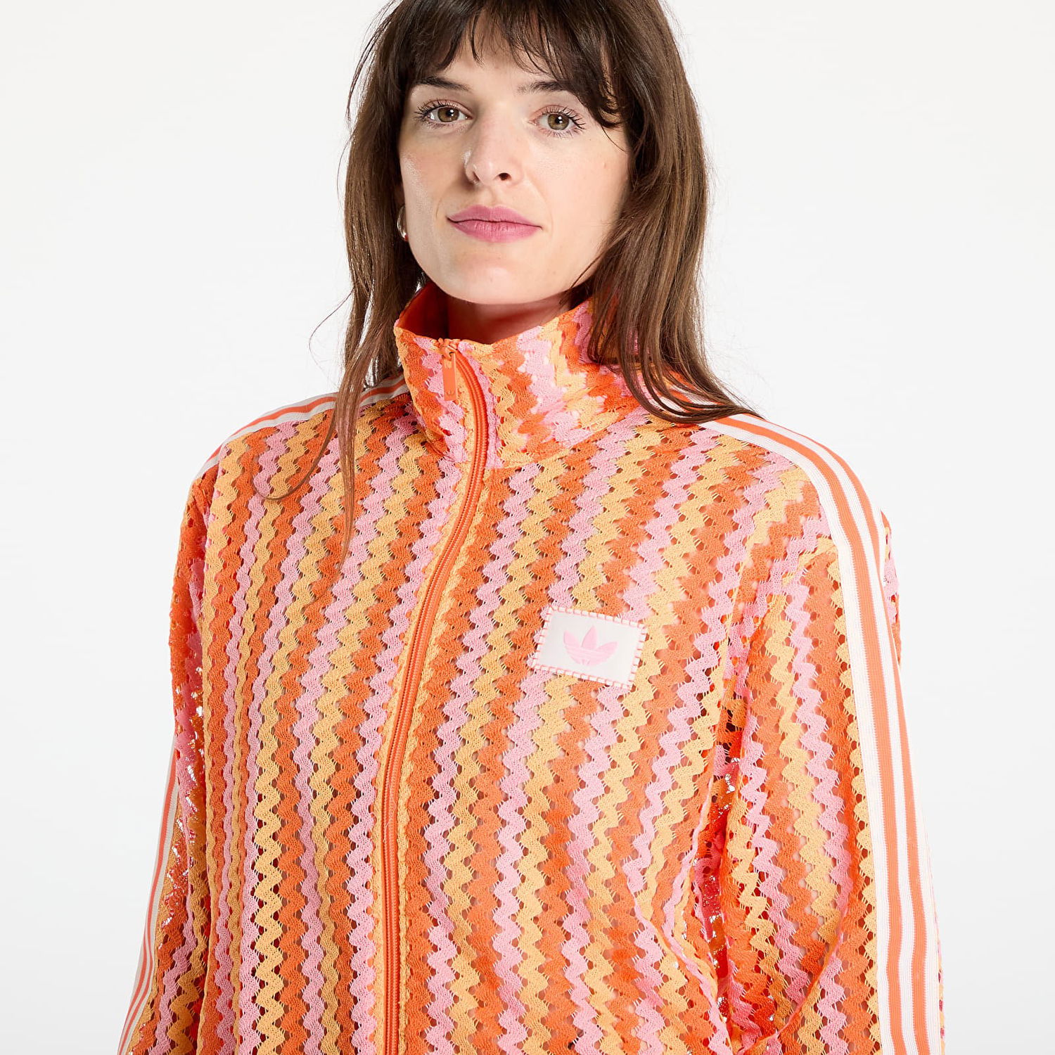 Vetrovka adidas Originals adidas Originals Summer Glow Firebird Track Jacket Oranžová | KC0748, 1