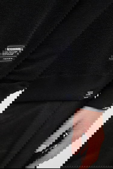 Mikina Neighborhood Textured Reversible Crewneck Sweatshirt Čierna | 252UWNH.CSM07, 3