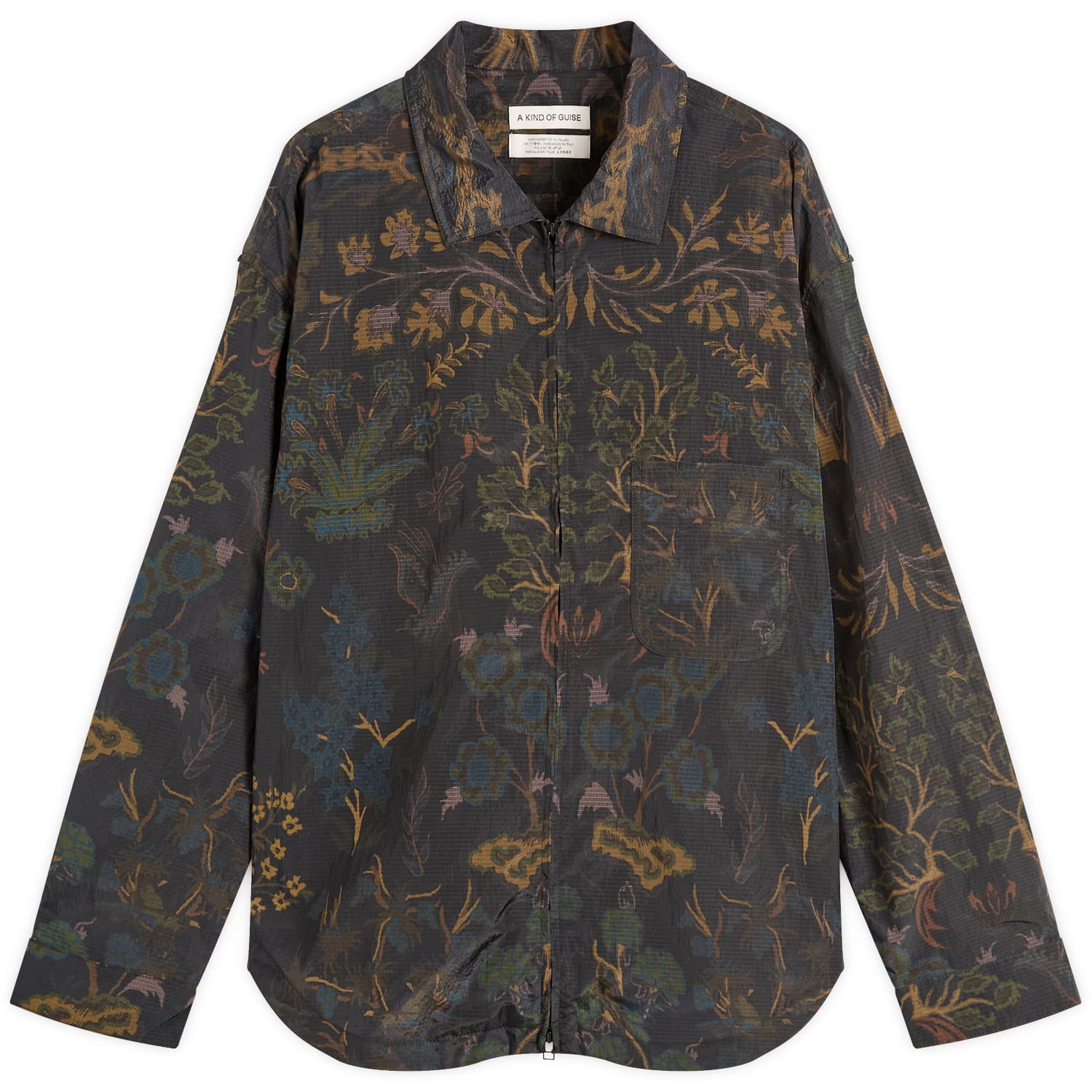 Košeľa A Kind of Guise A Kind of Guise Alvaro Atelier Shirt, Flower Carpet Print Hnedá | 155-14401-684, 0