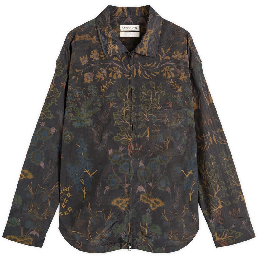 Košeľa A Kind of Guise A Kind of Guise Alvaro Atelier Shirt, Flower Carpet Print Hnedá | 155-14401-684