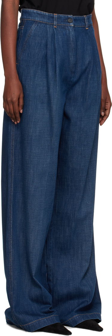 Džínsy LANVIN Lanvin Darted Wide Leg Jeans Modrá | RW-TR0316-D089-E25, 1