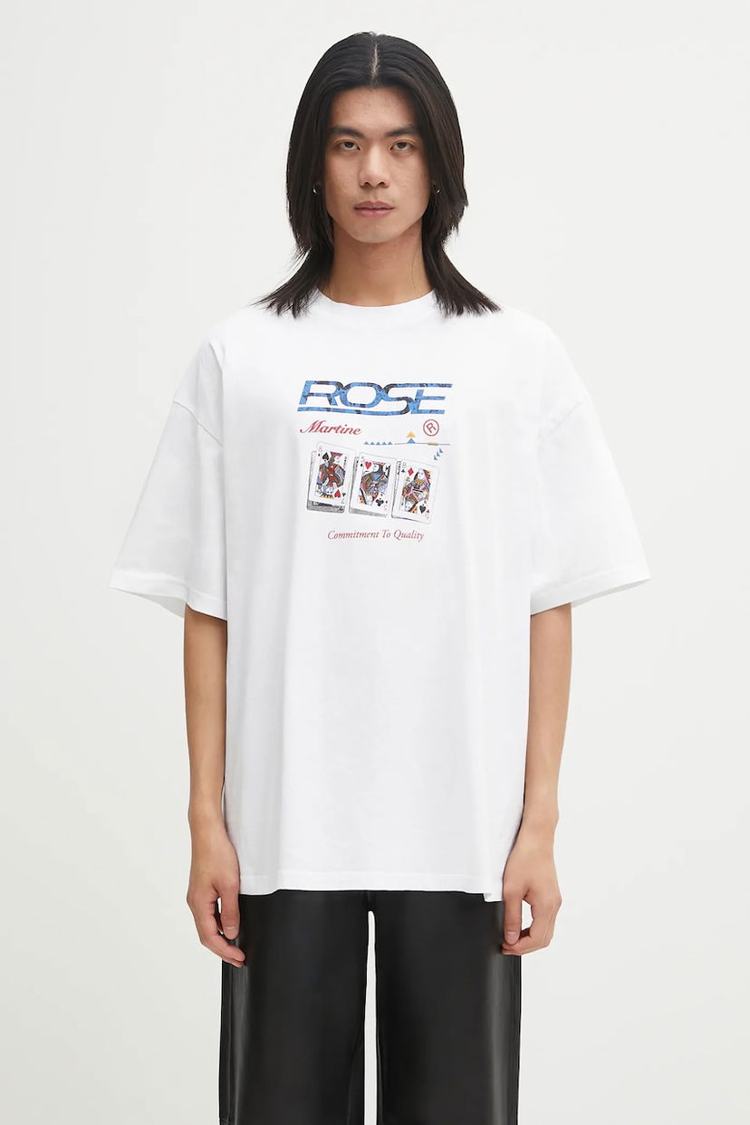 Tričko Martine Rose Martine Rose Oversized T-Shirt Biela | 621JE06000F