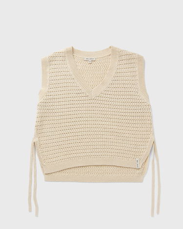 Sveter ØLÅF Olaf Open Knit Vest Béžová | W200702-OFF-WHITE, 0