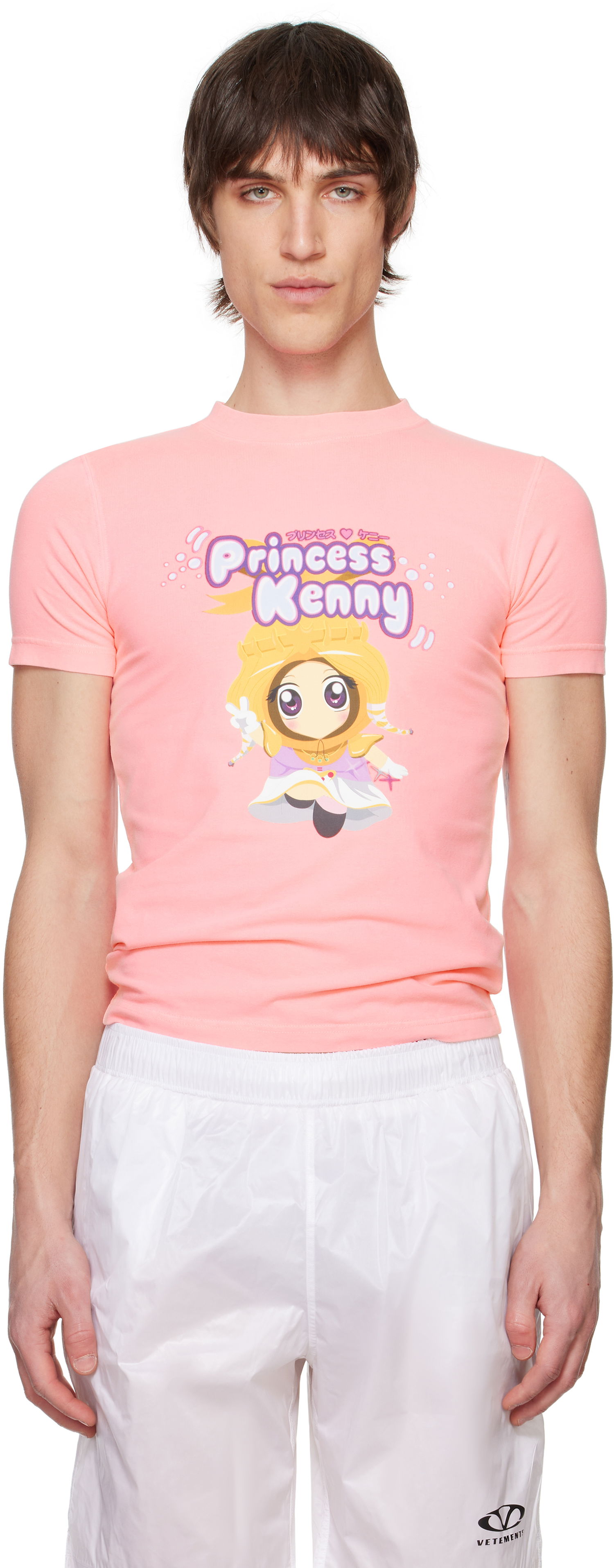 Tričko VETEMENTS VETEMENTS 'Princess Kenny' Fitted T-Shirt Ružová | MA66TR610H, 0