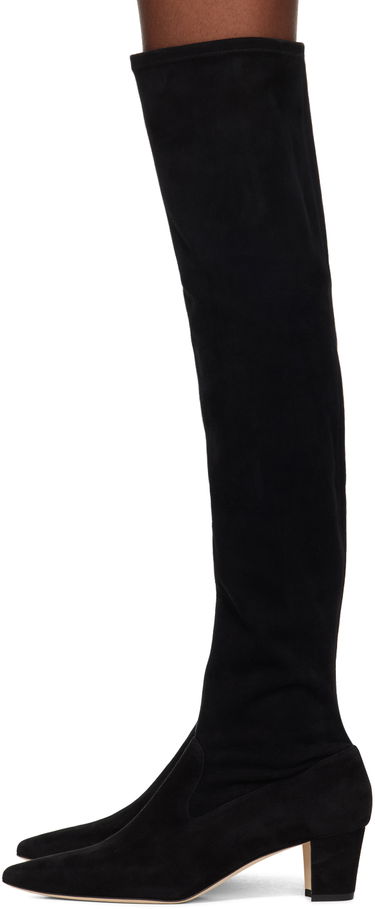 Oblečenie Manolo Blahnik Manolo Blahnik Lupasca Suede Tall Boots Čierna | 322-2306-0002, 2