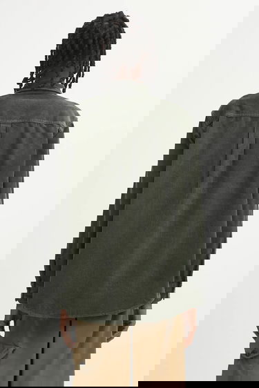 Košeľa Carhartt WIP Flint Long Sleeve Relaxed Fit Cotton Shirt with Classic Collar Zelené | I035837.2ZXXX, 2