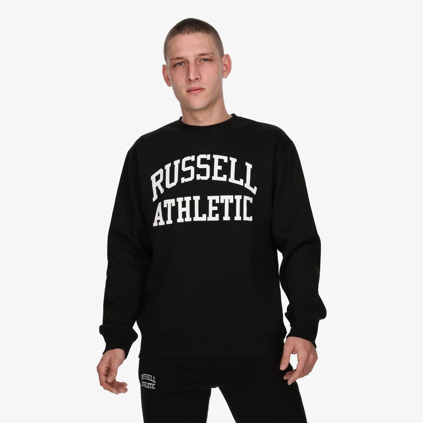Mikina Russell Athletic Crewneck Sweatshirt Čierna | E3-606-2-099