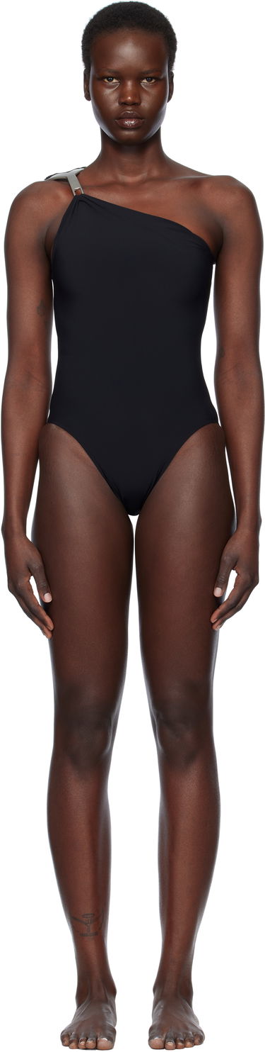 Plavky Rick Owens Rick Owens Hollywood Hydra One-Shoulder Swimsuit Čierna | RP01E7096 NS, 0