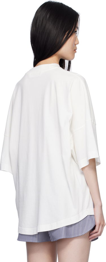 Tričko Palm Angels Curved Logo Loose T-Shirt Biela | PWAA023S25JER0010310, 2