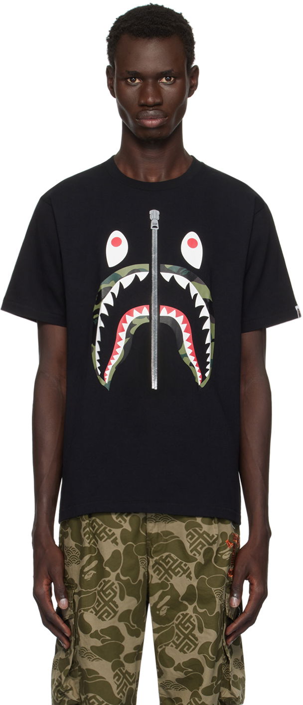 Tričko BAPE 1st Camo Shark T-shirt Čierna | 001TEK801013M, 0