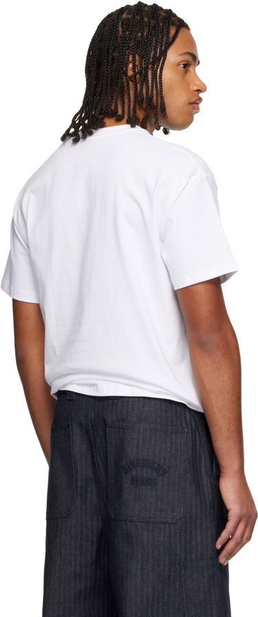 Tričko Givenchy Givenchy Paris Embroidery T-shirt Biela | BM71NK3YRS100, 2