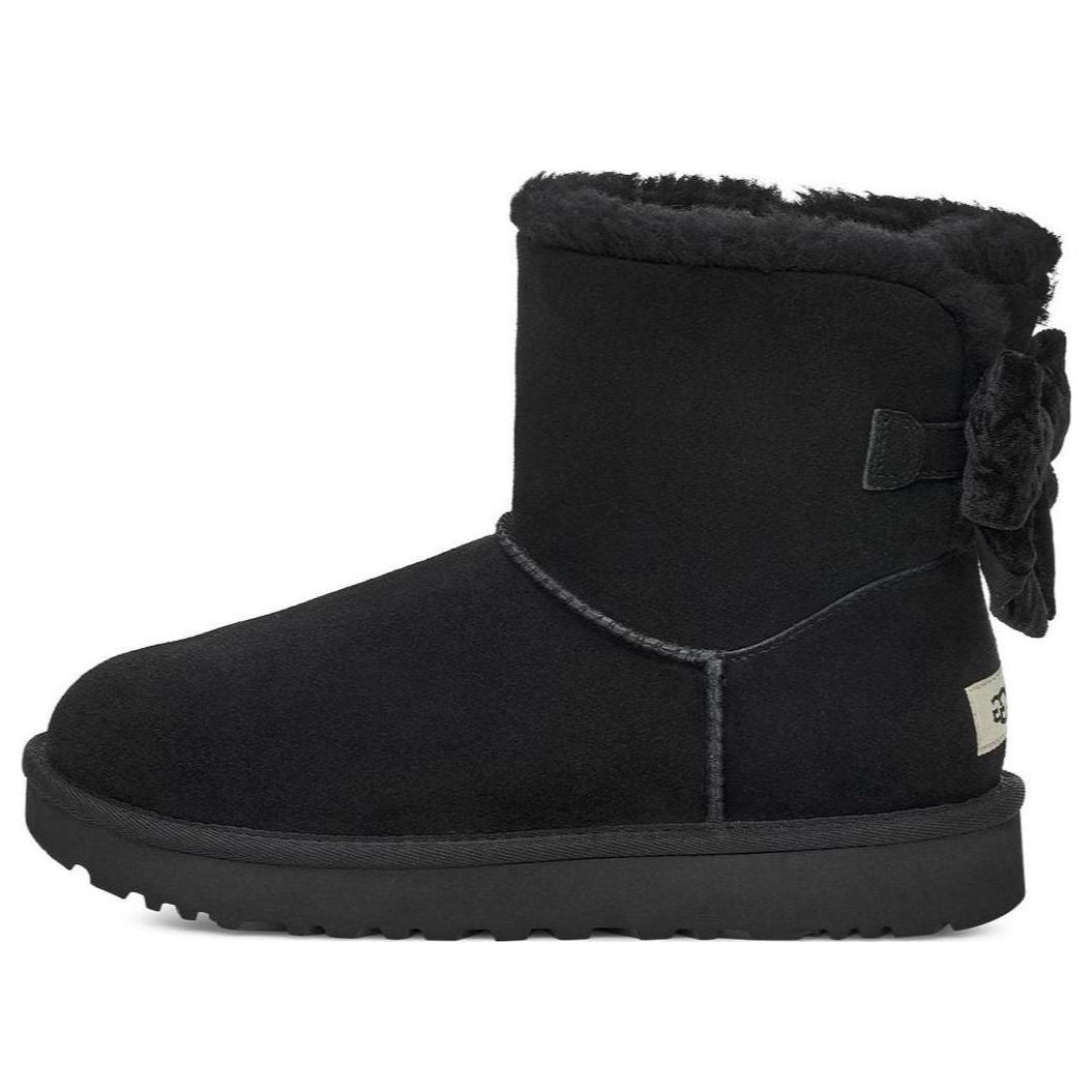 Tenisky a topánky UGG Mini Bailey Bow Crushed Velvet Boots Čierna | 1138172-BLK, 0