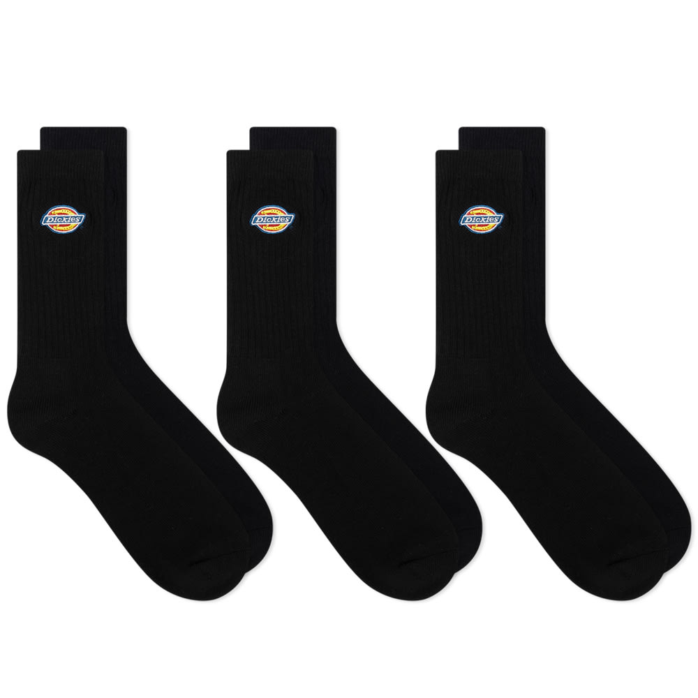 Ponožky Dickies Valley Grove Socks - 3 Pack Čierna | DK0A4X82-BLK, 0