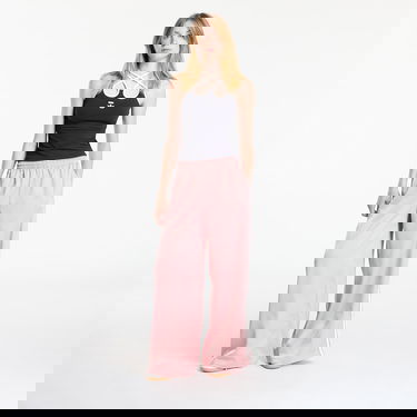 Nohavice adidas Originals adidas Originals Satin Wide Leg Pants with Ruffle 3-Stripes Ružová | KC8815, 3