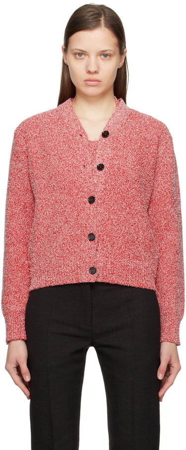 Sveter FERRAGAMO Salvatore Ferragamo Bouclé Knit Cardigan Červená | 781005, 0