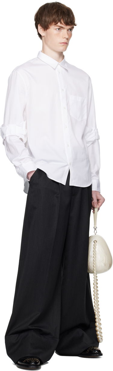 Košeľa Simone Rocha Simone Rocha Bow Sleeve Classic Shirt Biela | 5382 1025, 3