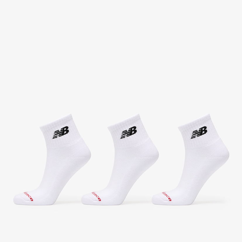 Ponožky New Balance Everyday Ankle Socks 3-Pack Biela | LAS51303WT