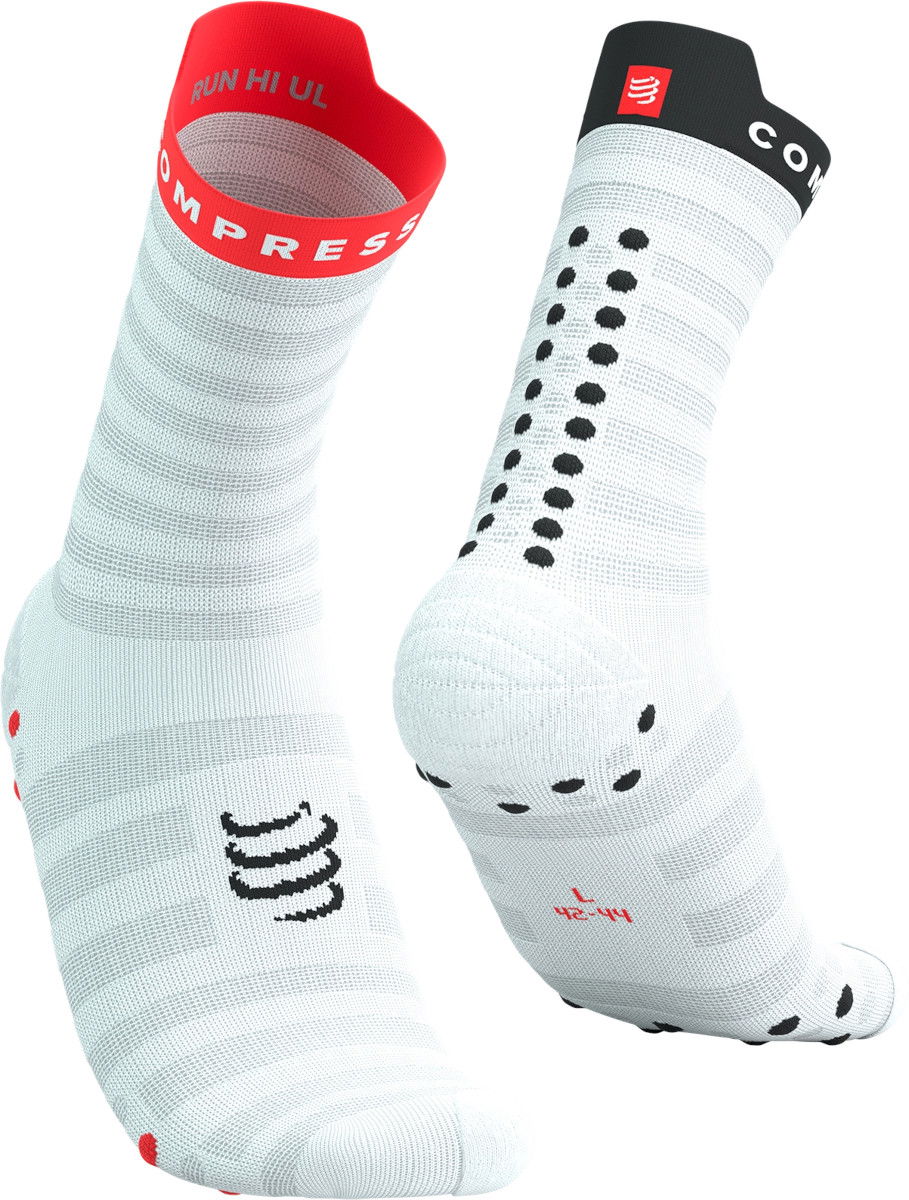 Ponožky Compressport Pro Racing Socks v4.0 Ultralight Run High Compression Socks Biela | xu00050b004, 0