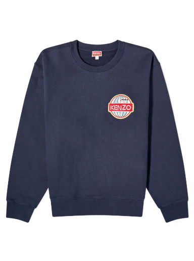 Sveter KENZO Globe Crewneck Navy | FD65SW0894ME-77