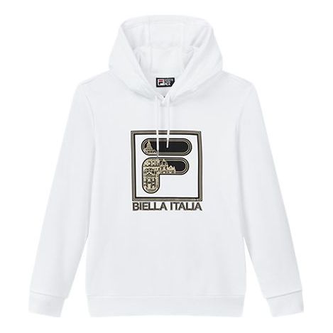 Mikina FILA Drawstring Logo Hoodie Biela | F11M018206F-WT