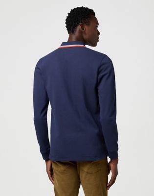 Polo tričko Wrangler Wrangler Long Sleeve Polo Shirt Navy | 112371506:XXL, 0
