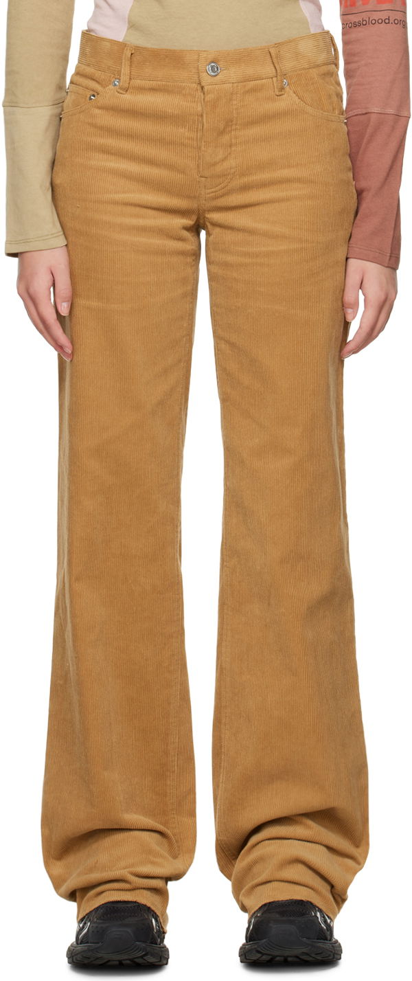 Nohavice We11done We11done Wide Corduroy Trousers Hnedá | WD-PT3-22-287-W-CM, 0