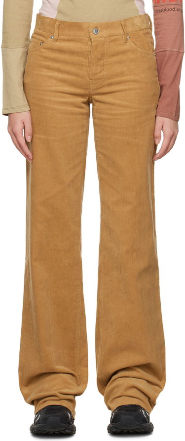 Nohavice We11done We11done Wide Corduroy Trousers Hnedá | WD-PT3-22-287-W-CM, 0