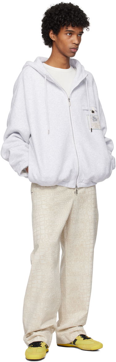 Mikina Jacquemus Jacquemus 'The Torneo' Zip-Up Hoodie Šedá | 25E255JS302-2465, 3