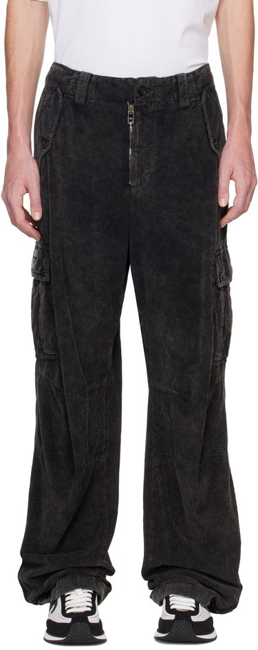 Cargo nohavice Dolce & Gabbana Re-Edition Garment Dyed Cargo Pants Čierna | GP0B9TG8LI1, 0
