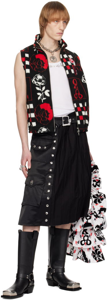 Vesta Chopova Lowena Print Fleece Vest Čierna | 4042M, 3