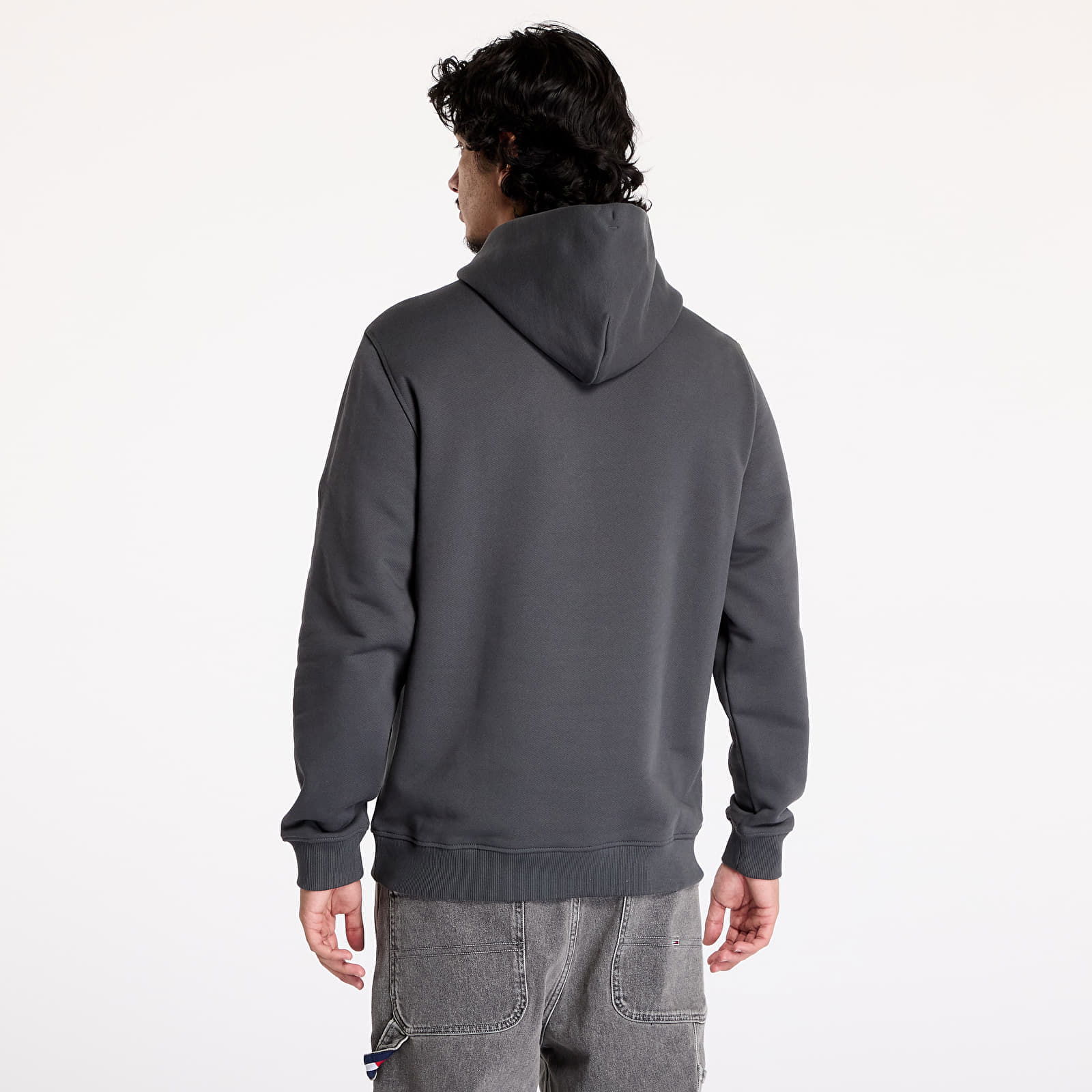 Regular Badge Hoodie New Charcoal