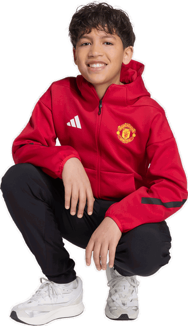 Bunda adidas Originals Manchester United Anthem Jacket Červená | jn2899, 4