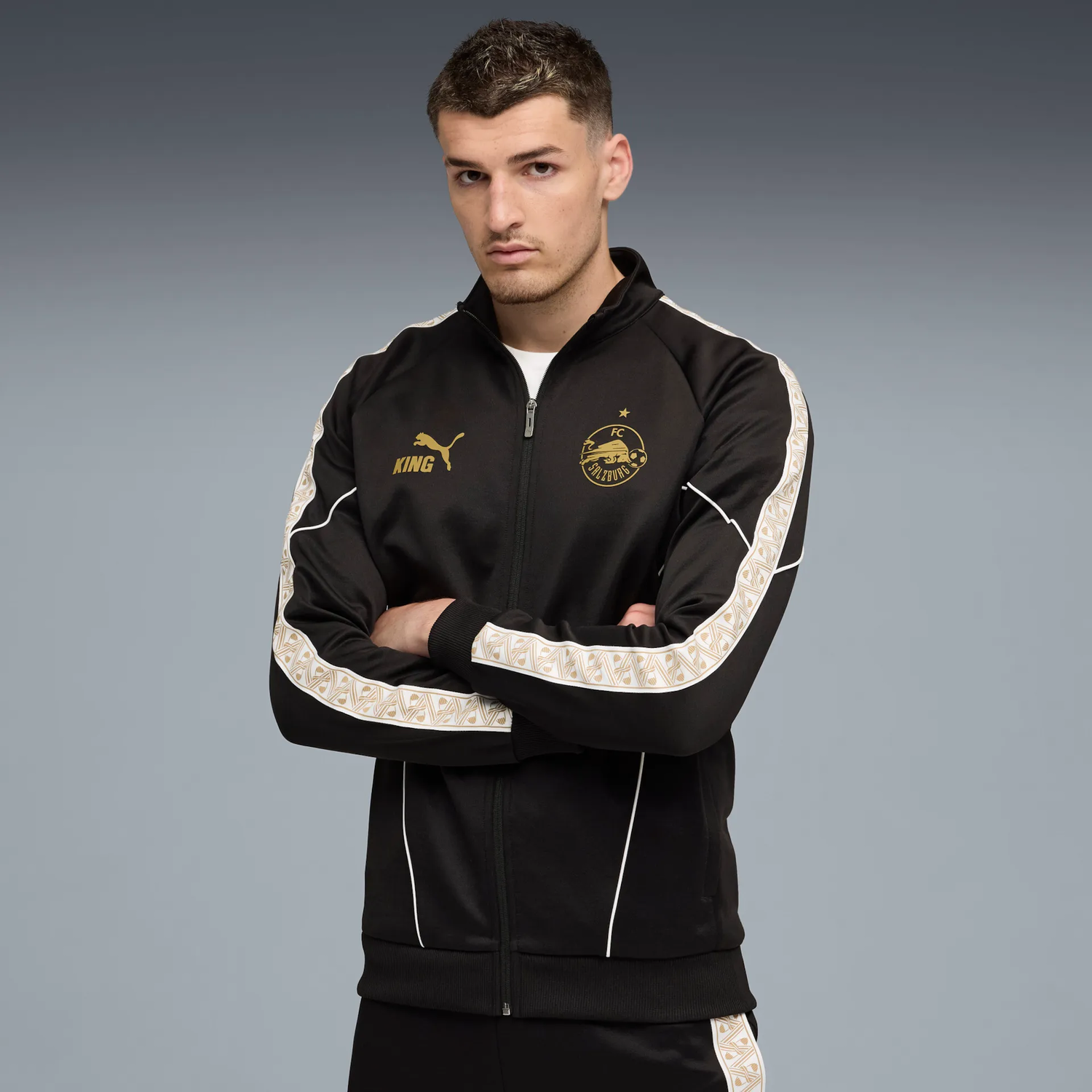 Bunda Puma Red Bull Salzburg King Anthem Jacket Čierna | 781781-14, 1