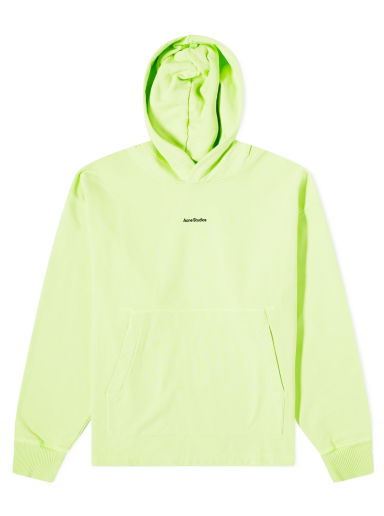 Mikina Acne Studios Franklin Stamp Hoodie Fluo Green Zelené | BI0182-BV2