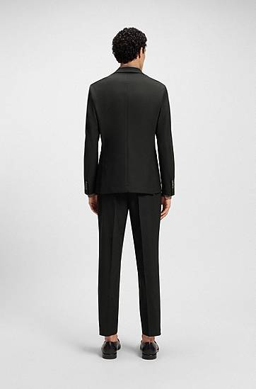 Bunda BOSS BOSS Slim-Fit Stretch Jacket Čierna | 50546055, 1