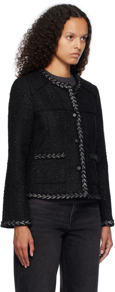 Bunda rag & bone rag & bone Mirabelle Tweed Jacket Čierna | WAW24F40157915, 1