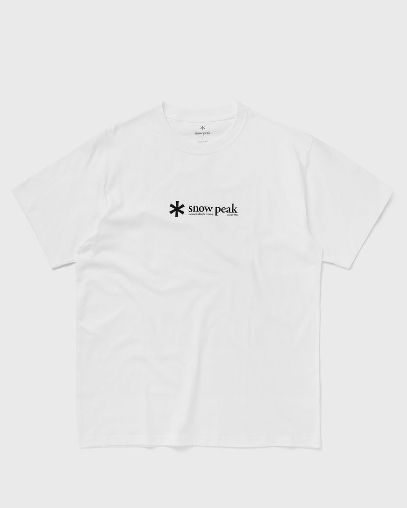 Tričko Snow Peak SOFT COTTON LOGO SHORT SLEEVE T-SHIRT Biela | TS-24SU201-WHITE