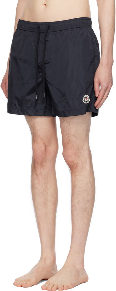 Plavky Moncler Moncler Logo Patch Swim Shorts Čierna | K10912C0000353326, 3