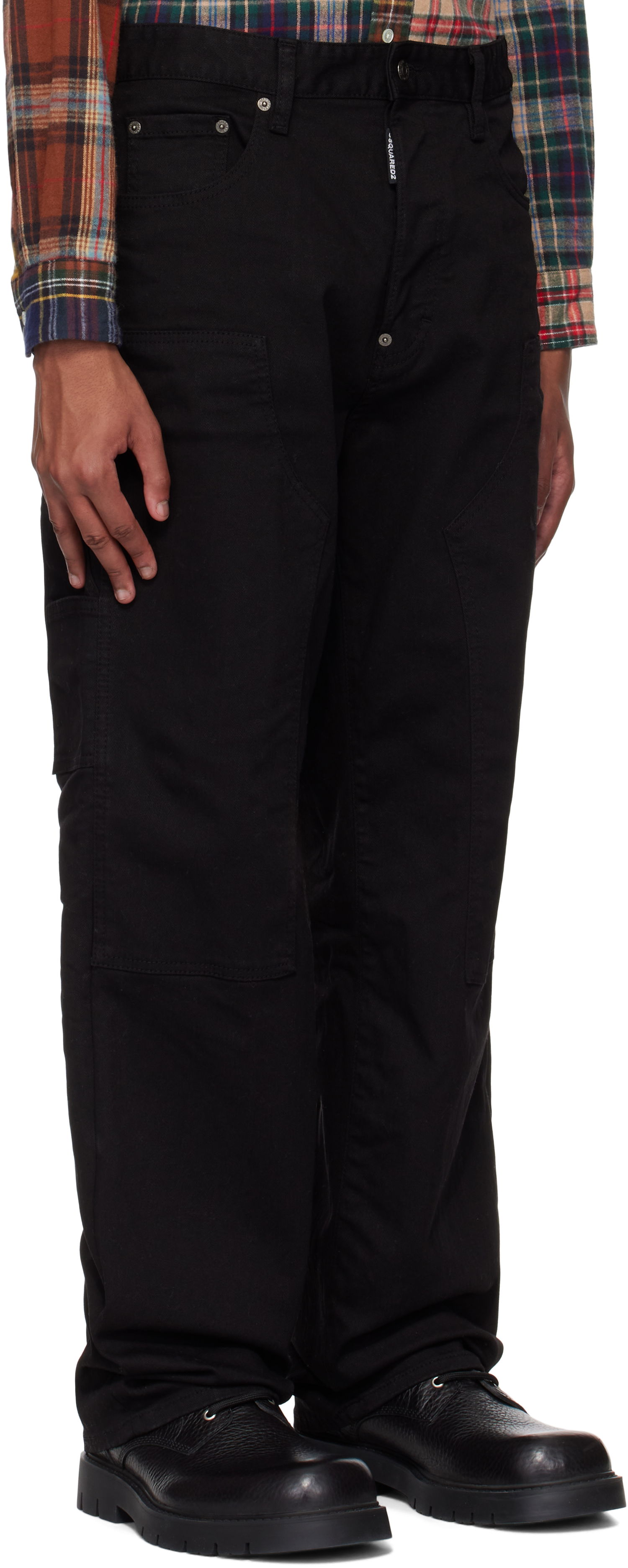 Džínsy DSQUARED2 Dsquared2 'Black Bull' Loose Carpenter Jeans Čierna | S74LB1673_S39781, 1