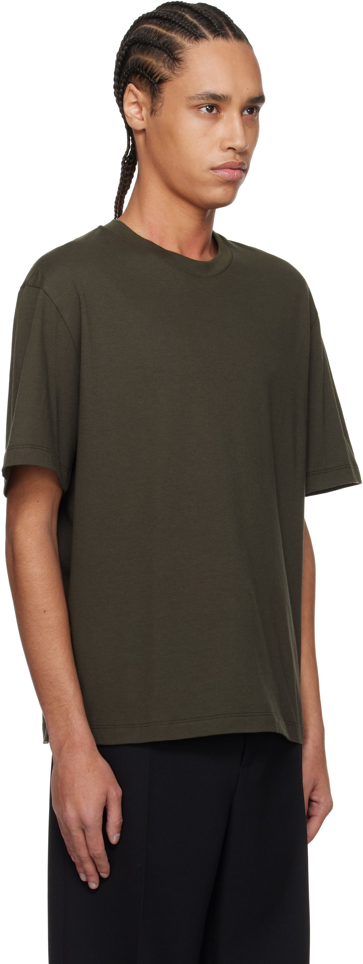 Tričko The Row Errigal Relaxed Fit T-Shirt Zelené | 381-K291, 1