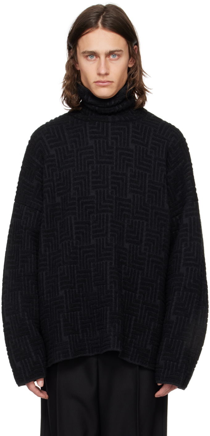 Sveter Fear of God Black Jacquard Sweater Čierna | FG820-22810WCB