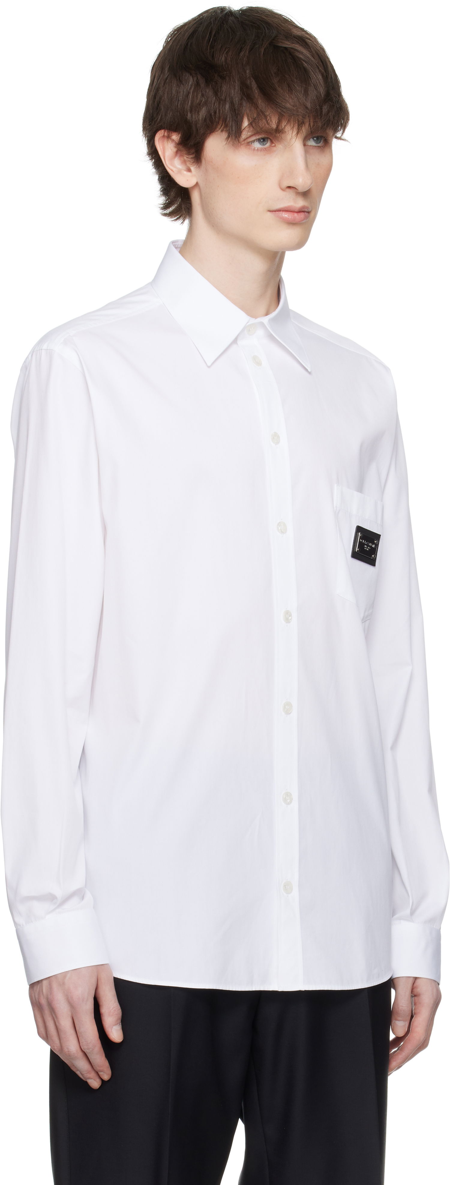 Košeľa Dolce & Gabbana Black Martini-Fit Shirt Čierna | G5JG4TFU5U8, 1