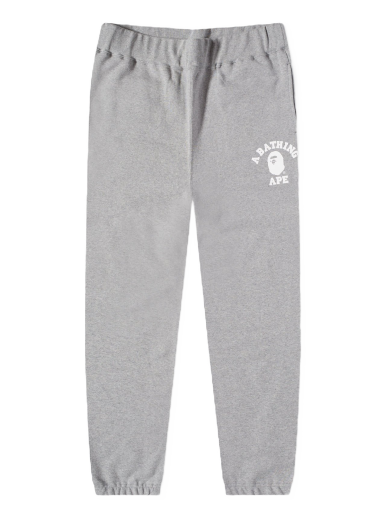 Tepláky BAPE College Sweat Pant Grey Šedá | 001PTJ301017M-GRY