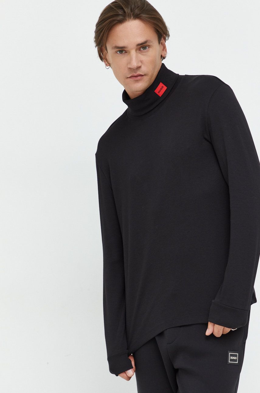 Tričko BOSS Cotton T-Shirt Čierna | 50479373, 0
