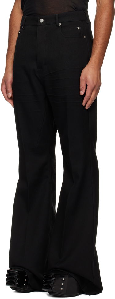 Nohavice Rick Owens Concordians Bolan Flared Trousers Čierna | RR02E1335 WD, 3