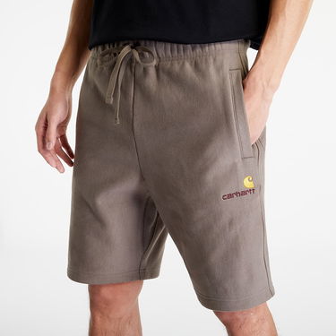 Nohavice a džínsy Carhartt WIP American Script Sweat Short Šedá | I031685_1CR_XX, 0